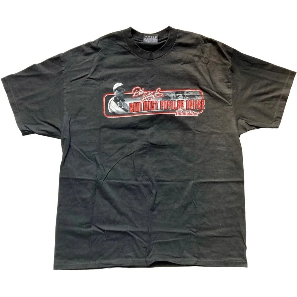 Vintage NASCAR Dale Earnhardt #3 2001 Most Popular Driver T-Shirt Intimidator L
